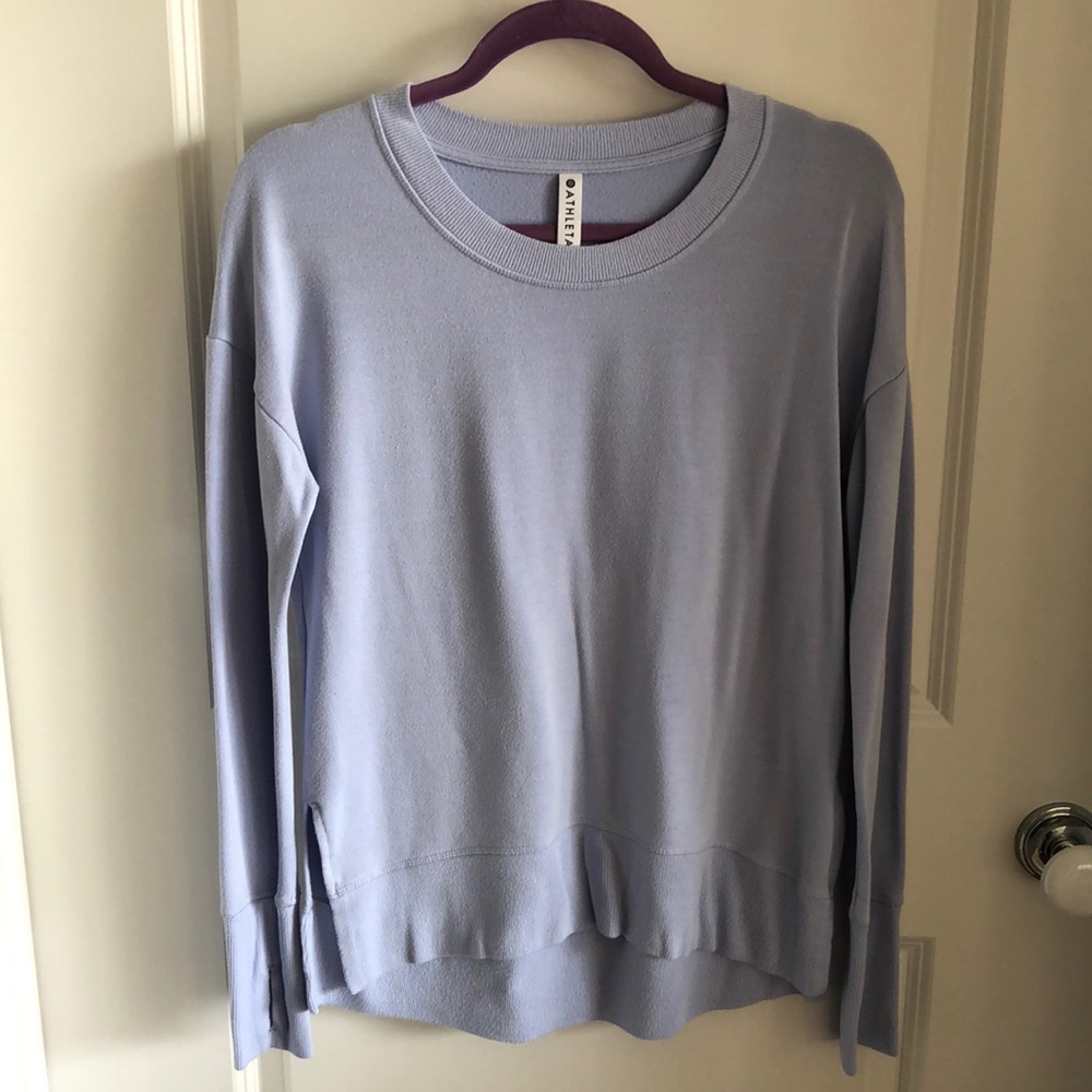 Athleta Lavender Crewneck Sweatshirt, Size XS